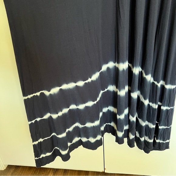 Lane Bryant Dolman-Sleeve Tie Dye Maxi Dress Black size 14/16 - Picture 5 of 10